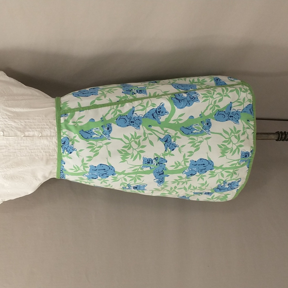 Vintage Koala Wrap Skirt Fun Print 70s 80s Cotton Midi Adorable Bears in Trees